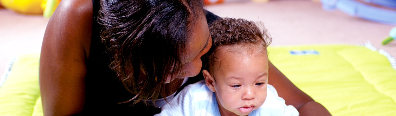 Parent Teaching Baby