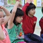 Children Participating in Kindermusik@School Class